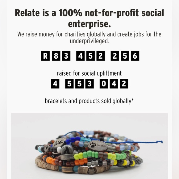 African Beaded Bracelet, Handmade in S. Africa to Support Endangered Wild Dogs - Picture 7 of 13